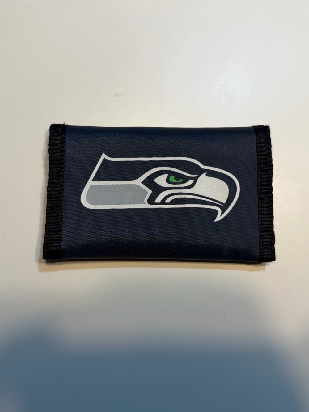Seattle Seahawks NFL Superbowl Champions child nylon trifold wallet Velcro close